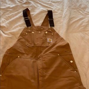 Carhartt Quilt Lined Bib Overalls